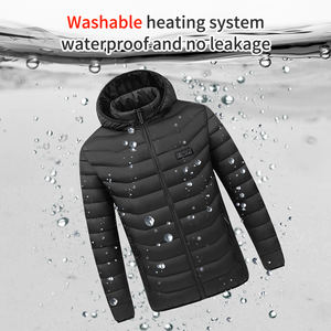 11 zone di <span class=keywords><strong>abbigliamento</strong></span> elettrico riscaldato impermeabile ricaricabile riscaldata con cappuccio logo personalizzato auto riscaldamento giacca <span class=keywords><strong>per</strong></span> l'<span class=keywords><strong>inverno</strong></span> - Product Image 6