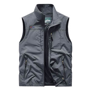 نوعية جيدة سريعة الجافة حجم كبير معاطف في الهواء الطلق سستة لينة قذيفة سترات المشي لمسافات طويلة سترة متعددة جيب سريعة الجفاف - Product Image 1