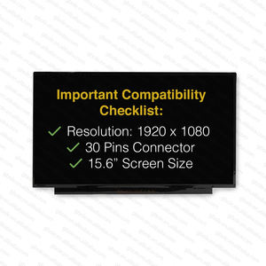 15.6 "NV156FHM-N6A V8.0 V8.1 Display FHD 1920x1080 30pin LCD LED pannello di ricambio Non Touch - Product Image 4