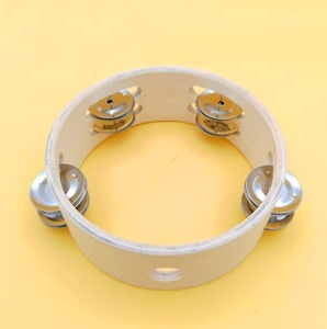 Wholesale 6 Inch Single-Row Wooden Tambourine Orff Percussion <b>Instrument</b> Headless <b>Musical</b> Hand Drum <b>Musical</b> Toy Teaching AIDS - Product Image 6