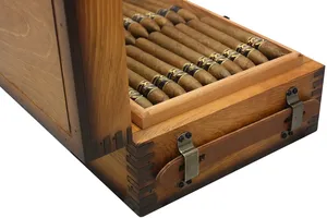 Tùy Chỉnh <span class=keywords><strong>Handmade</strong></span> Gỗ Humidor Hộp Xì gà Cho Cuba Xì gà - Product Image 6