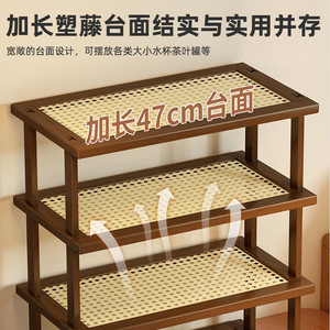Soporte para tazas de escritorio, organizador de almacenamiento multifuncional, rectangular, independiente, para escritorio, estilo sencillo, soporte para tazas de agua, café y té - Product Image 3
