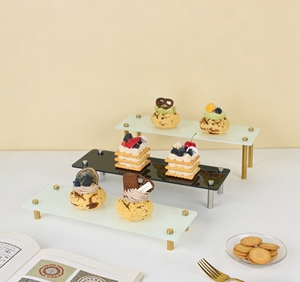 Support à gâteau en verre, présentoir à fruits <span class=keywords><strong>de</strong></span> <span class=keywords><strong>mer</strong></span> pour buffet, <span class=keywords><strong>plateau</strong></span> à fruits, présentoir à desserts, table <span class=keywords><strong>de</strong></span> rangement pour mariage et anniversaire - Product Image 3