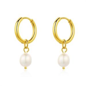 Bijoux haut de gamme, boucles d'oreilles en acier inoxydable, boucles d'oreilles personnalisées avec perles - Product Image 2