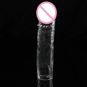 Préservatif en cristal souple pour retarder l'éjaculation, réutilisable, manchon d'agrandissement du pénis, extenseur <span class=keywords><strong>Gsm</strong></span> - Product Image 2