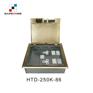 HTD-250K/KP-86 IEC60884 Standaard Elektrische Stopcontact/Floor Gemonteerd Stopcontacten Met RJ45