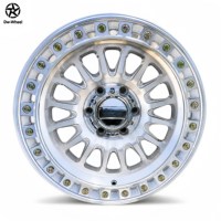 Rines Cóncavos Forjados en Plata Pulida de 17, 18 y 20 Pulgadas, Modelo DW 6061-T6, para F150, Silverado, Sierra 5x114.3, Ligeros y de Alto Rendimiento