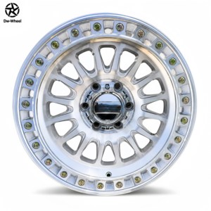 Rines Cóncavos Forjados en Plata Pulida de 17, 18 y 20 Pulgadas, Modelo DW 6061-T6, para F150, Silverado, Sierra 5x114.3, Ligeros y de Alto Rendimiento - Product Image 2