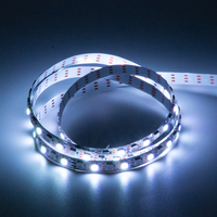 Bande LED RGB adressable DC5V WS2812B 5050RGB 60 LED/m 96IC 144 pixels pour la décoration paysagère