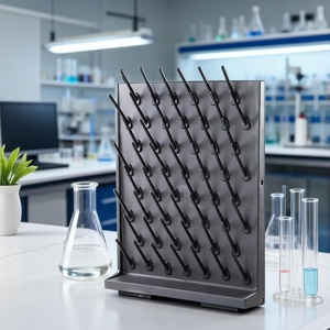 Orijinal Fabrika Laboratuvarı Damlama Rafı PP27 Tırnak Tahtası Tek Taraflı Cam Malzemeler Drenaj Rafı Beher Test Tüpü Damlama Rafı Laboratuvar Kullanımı - Product Image 1