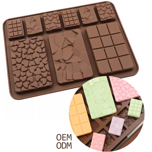 9-link Silicone stampo per cioccolato foglio pieno stampo per biscotti Waffle Multi-forma alfabeto <span class=keywords><strong>buon</strong></span> <span class=keywords><strong>compleanno</strong></span> cuore fatto da te <span class=keywords><strong>torta</strong></span> decorazione strumento - Product Image 3