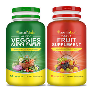 Acentiallabs organik meyve sebze takviyesi kapsül-meyve sebze tozu ile Multivitamin Veggie ve meyve kapsülleri - Product Image 5