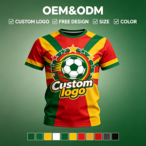Camiseta Deportiva de Manga Corta con Estampado 3D de Fútbol, Cómoda, Ligera y Transpirable, de Primera Calidad, para Amantes del Deporte - Product Image 1