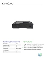 Adaptador de Expansión de Comunicación Serial PLC Key-enc KV-NC20L Usado, Doble Puerto, Automatización Industrial