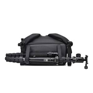 Sac à dos pour appareil photo à double épaule imperméable, photographie reflex numérique, matériau en nylon décontracté, support de trépied, sac à dos pour appareil photo à double couche - Product Image 4