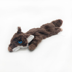Giocattolo Sonoro per Cani in Peluche Effetto Pelle, a Forma di Volpe, Lupo, Scoiattolo, Resistente, per la Dentizione e da Masticare, per Cani di Taglia Media e Grande - Product Image 6
