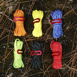 Outdoor Camping <b>Tent</b> <b>Canopy</b> Fixed Reflective Wind Rope 4m*4mm Rope WIth Wind Rope Buckle - Product Image 3