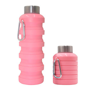 Bouteille d'eau pliable en silicone sans BPA de 500 ml, idéale pour le camping et la sécurité de l'eau bouillante - Vente en gros - Product Image 6