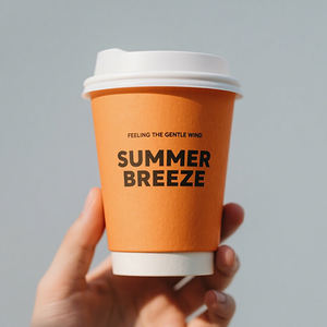 Özelleştirilebilir kişiselleştirilmiş biyobozunur süt çay kahve fincanı tek kullanımlık Logo ile kağıt bardaklar pembe kahve kağıt bardaklar - Product Image 1