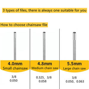 Lime ronde de chaîne de tronçonneuse 4.8mm pour affûter la chaîne - Product Image 5