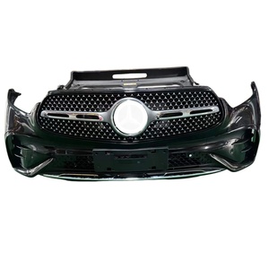 Griglia Paraurti Anteriore in ABS di Alta Qualità con Luci Fendinebbia per Mercedes-Benz <span class=keywords><strong>GLC</strong></span> W253, <span class=keywords><strong>Nera</strong></span> Cromata, Montaggio Universale - Product Image 2