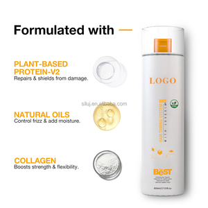 Acondicionador Natural Hidratante y Suavizante de Fábrica SLUJ, Crema Acondicionadora para <span class=keywords><strong>el</strong></span> Cabello con Queratina Reparadora y Brillo, Etiqueta Privada OEM - Product Image 5