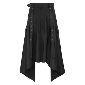 Dark Rock Punk Ashes Series Gothic Asimétrico Media falda Ropa de hombre - Product Image 5