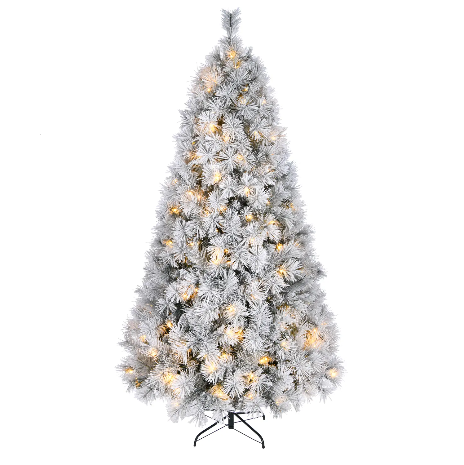 Деревянная искусственная новогодняя елка с подсветкой и теплыми белыми светодиодными лампами, для праздничного украшения