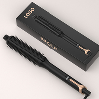Brosse chauffante pour boucler les cheveux, peigne chauffant, peigne coiffant 220 ℃   Fer à boucler les cheveux avec peigne