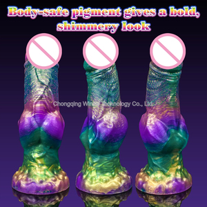 Dildo Realista de Monstruo <span class=keywords><strong>Hombre</strong></span> <span class=keywords><strong>Lobo</strong></span> de 7.87 Pulgadas, Pene Telescópico Grande para Mujeres y Parejas, Juguete Sexual para Adultos para la Estimulación del Punto G - Product Image 2