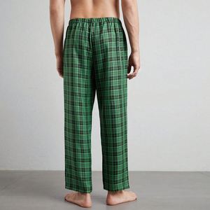 Pantalones de <span class=keywords><strong>pijama</strong></span> a cuadros informales para <span class=keywords><strong>hombre</strong></span>, ropa de dormir de lana <span class=keywords><strong>Polar</strong></span> con cremallera, cintura media y Parte delantera plana para dormir o uso activo - Product Image 4