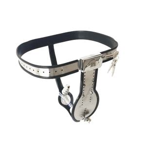Bragas sexys, cinturón de castidad masculino con jaula para pene, bloqueo de castidad de acero inoxidable, dispositivo CBT, productos de metal de bondage BDSM para adultos - Product Image 1