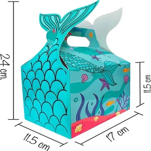 Boîte cadeau en papier irrégulier imprimée en quatre couleurs, personnalisable selon les besoins - Product Image 3