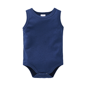 Nouvelle Arrivée Été Bébé Garçon Gilet Sans Manches Body Coton Uni Combinaison Nouveau-né Vêtements Enfants pour 0-24M - Product Image 6