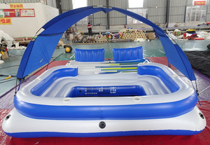 <span class=keywords><strong>Isla</strong></span> Flotante Inflable Grande para 10 Personas/Balsa Inflable para Agua con Asientos/Cama Flotante Inflable para Agua - Product Image 6