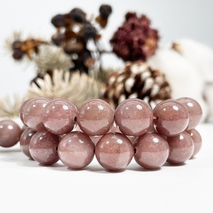 סיטונאי טבעי כיתה סגול קוורץ חרוזים להכנת תכשיטים עגול סגול קוורץ חן חרוזים - Product Image 1