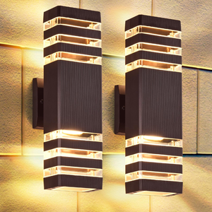 Éclairage moderne pour la maison IP65, lampes à lumière ascendante et descendante/lumière extérieure/lumière extérieure pour hôtel et villa, luminaire mural étanche pour jardin en ABS - Product Image 1