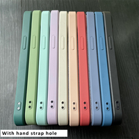 Accessoires pour téléphones portables : Coque de téléphone en silicone TPU avec doublure en microfibre douce couleur bonbon pour iPhone 17 Pro Max, 17 Air, 16