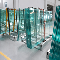 Verre trempé, verre de sécurité renforcé, verre architectural pour porte, fenêtre, paroi de douche, balustrade, mur-rideau, taille personnalisée