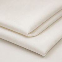 Tissu gris tissé Air Jet TC, bordure nette, poly-coton, textile brut, largeur et densité personnalisables