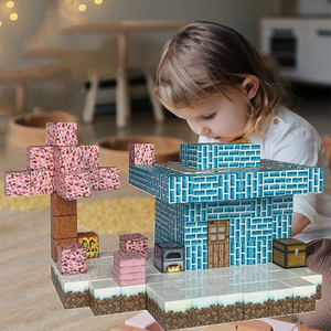 Blocs magnétiques My World - Construire mon monde magnétique, ensemble de jeux pour enfants de plus de 3 ans, filles - Product Image 3