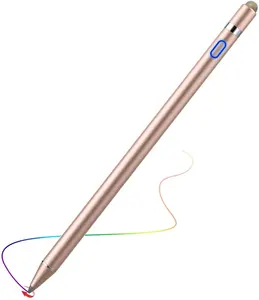 MoKo ISO BSCI fábrica personalizada oro rosa recargable Digital lápiz Stylus Pen Palm Rejection 2 en 1 para iPad