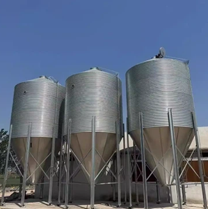 ไซโลเหล็กชุบสังกะสีขนาดเล็ก 3 ตัน/5 ตัน/10 ตัน/15 ตัน ใหม่และมือสอง สำหรับเก็บอาหารสัตว์ ฟาร์มสัตว์ปีก ร้านอาหาร โรงแรม ฟาร์มปศุสัตว์ - Product Image 3