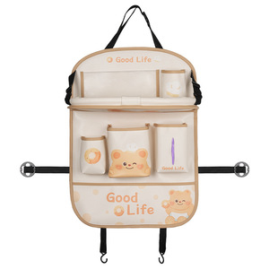 Ly Bear <b>Car</b> Seat Back <b>Storage</b> <b>Bag</b> Medium Waterproof Multi Functional With Table For Rear Seat Organization - Product Image 5
