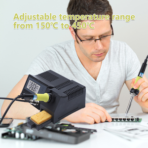 Chất lượng cao 48W bảng mạch điện SMD Máy hàn Máy Trạm hàn sắt với đầu dò nhiệt độ - Product Image 6