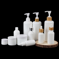 Bouteille de luxe, conteneur d'emballage cosmétique en verre, porcelaine blanche, flacon en verre, offre spéciale