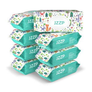Toallitas Húmedas Biodegradables Desechables para Bebés OEM, 80 Piezas, Toallitas Faciales de Bambú, Toallita Húmeda para Bebé - Product Image 1