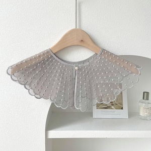 New Lace Embroidery Pearl Little Shawls for Women <b>Spring</b> and Summer With Skirt Shirt <b>Decoration</b> Neck Vest Hollow Collar - Product Image 5