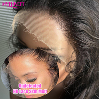 Perruques de cheveux humains avec dentelle transparente HD 13x4 13x6, pré-épilées, perruque avec closure 4x4, perruque frontale sans colle en dentelle, style brésilien Body Wave