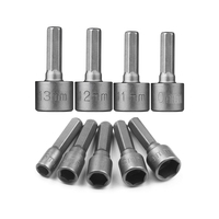 Jeu de 9 clés à douille pour perceuse ou tournevis sans fil, 5 mm-13mm, 1/4 pouces